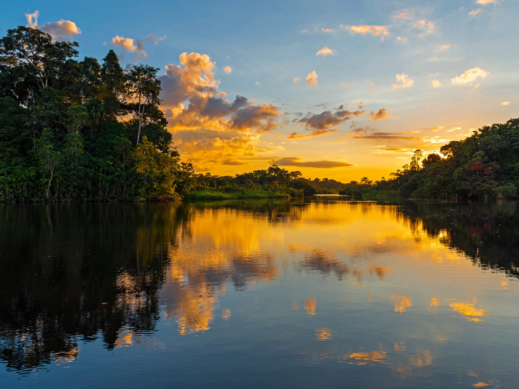 Amazon River at Sunset