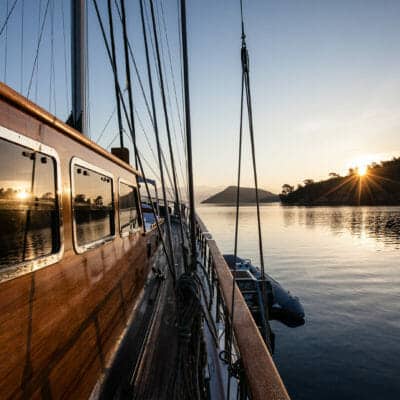 Ecce Navigo Gulet, Sunset, Turkey