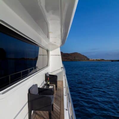 Petrel, Guest cabin private balcony, Golden Galapagos