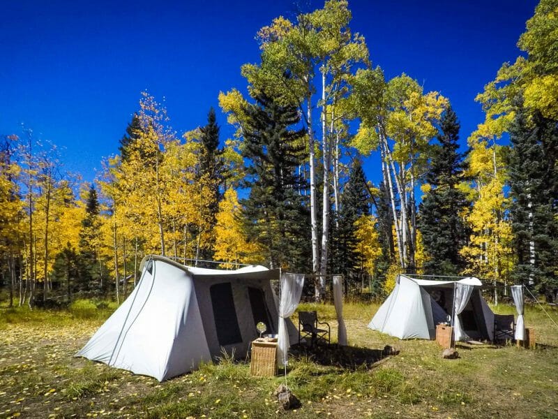 Private tented camping