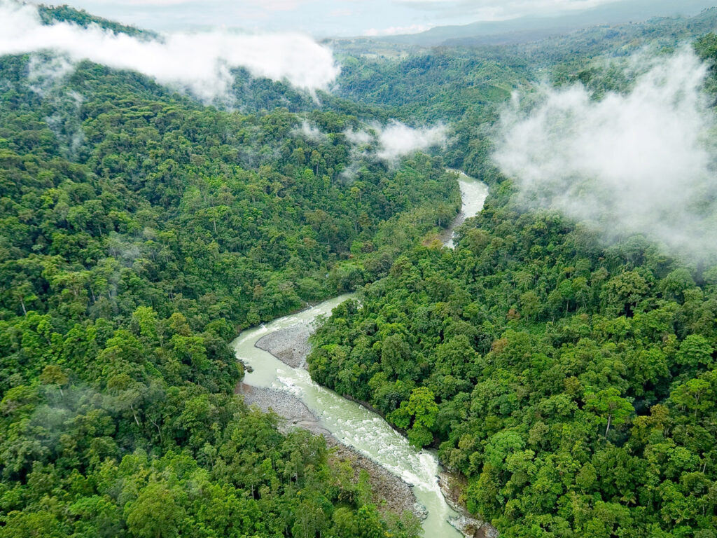 Aerial View of Pacuare River, Pacuare Lodge, Costa Rica