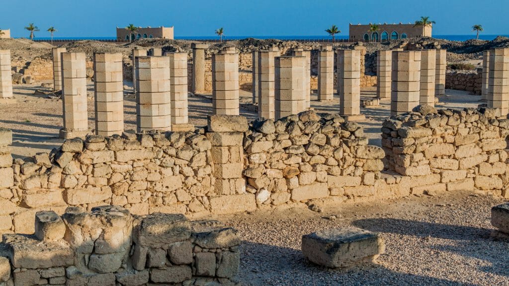 Archaeological site Al Baleed, Salalah, Oman