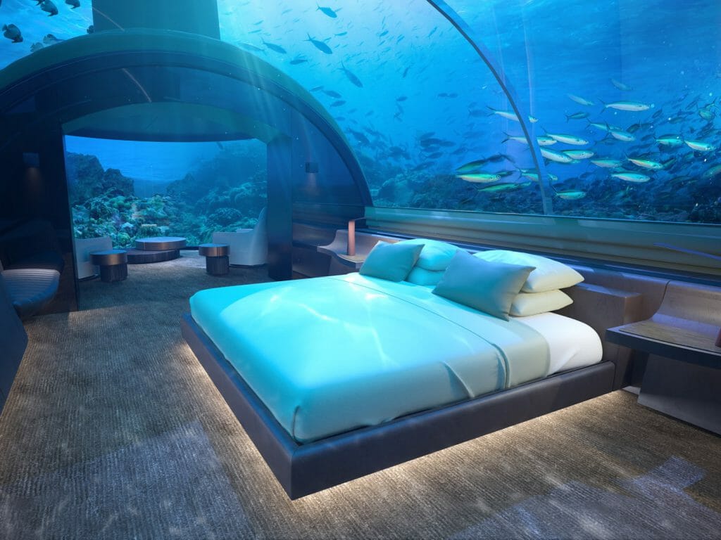 Bedroom, Muraka, Conrad Maldives Rangali Island, Maldives