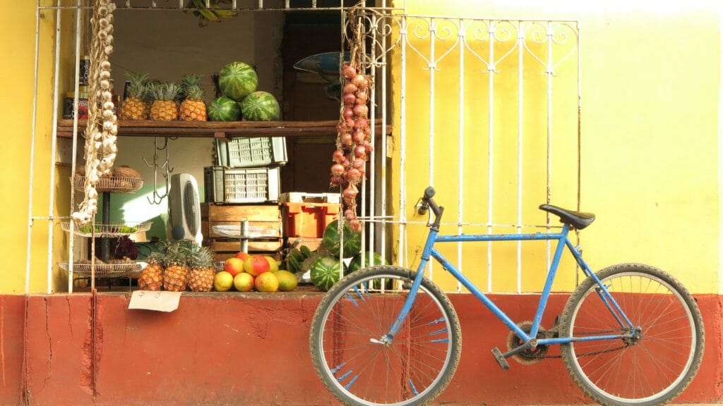 Bicycle on the Street in Havana, Cuba