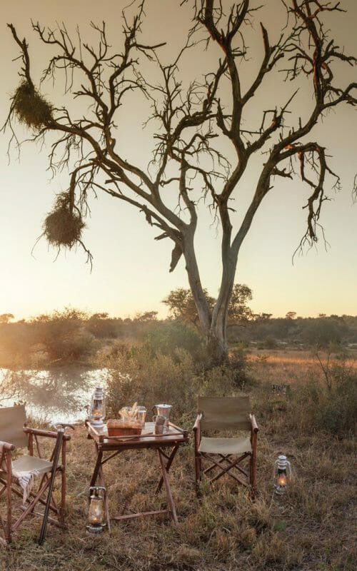 Bush breakfast, Kings Camp, Western Kruger Private Reserves