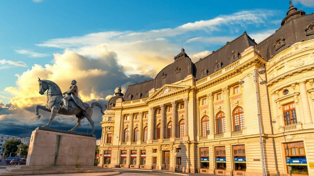 Calea Victoriei, The National Library, Romania, Bucharest