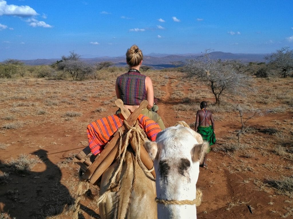 Camel back safari at Ol Malo, Laikipia, Kenya