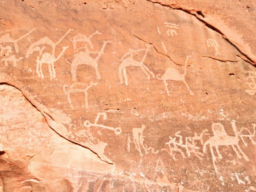 Wadi Rum Rock Carvings, Jordan