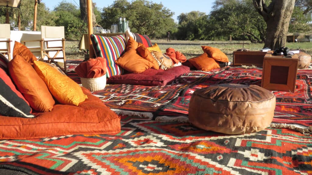 Camp Nomade, Lounge Area, Zakouma National Park, Chad