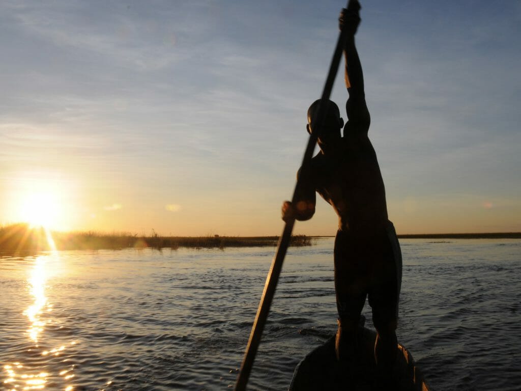 Canoeing on the Zambezi, Zambia