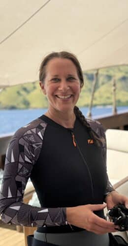Clare Diving in Indonesia