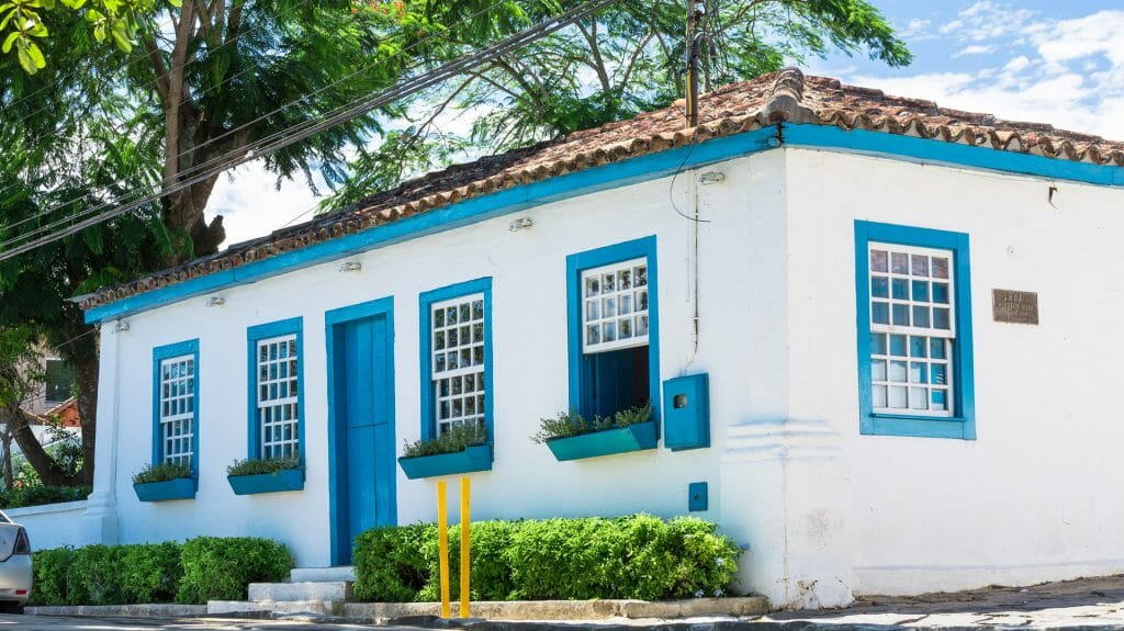 Colourful building, Buzios, Brazil