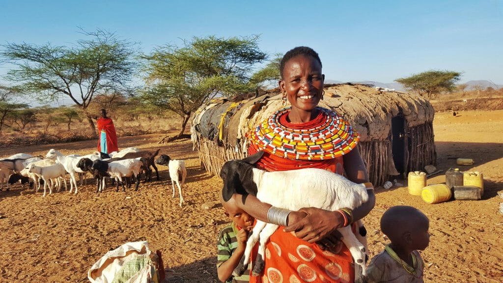 Colourful samburu woman, Samburu, Kenya
