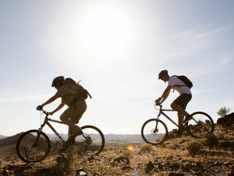 Cycling, Arkaba Station, Flinders Ranges, Australia