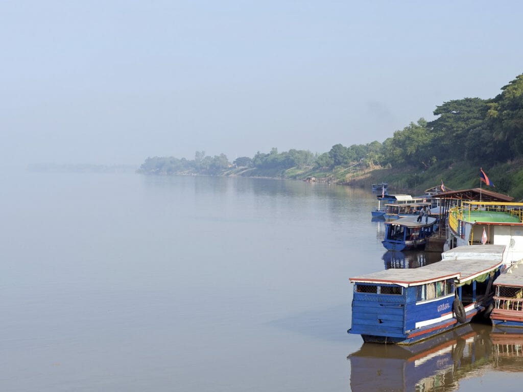 Dawn on the Mekong River, Luang Prabang, Laos