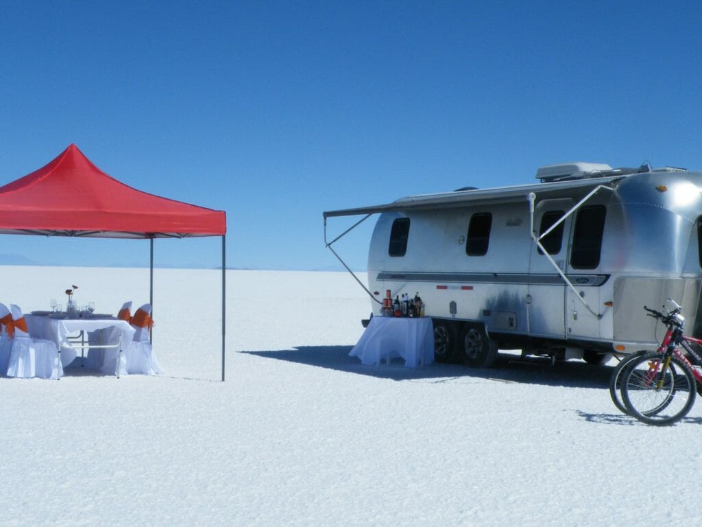 Airstream Camper, Salar de Uyuni, Bolivia