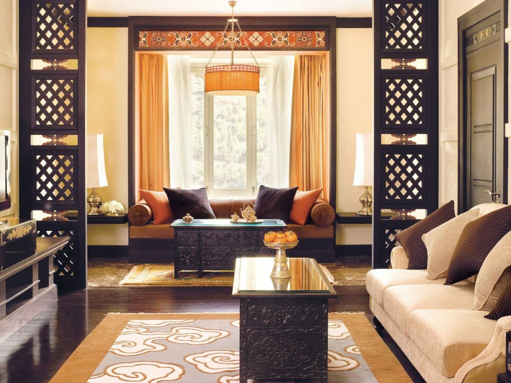 Deluxe Suite Living Room, Taj Tashi, Thimphu, Bhutan