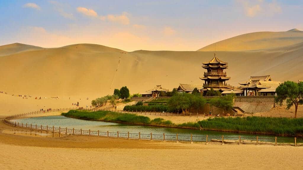 Dunhuang Crescent Moon Spring, Gansu, China