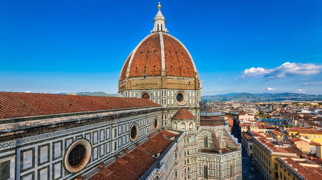 Florence Duomo, Basilica di Santa Maria del Fiore (Basilica of Saint Mary of the Flower) in Florence, Italy,