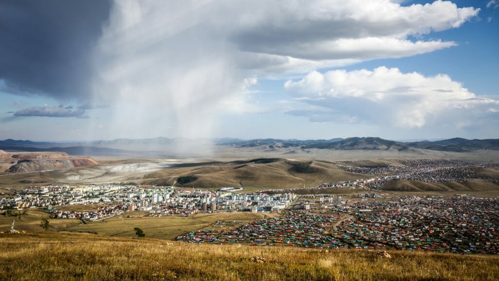 View of Erdenet, Mongolia