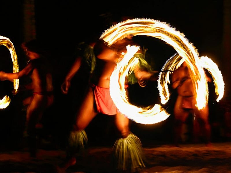 Luau Show, Fire Dancers, Hawaii, USA