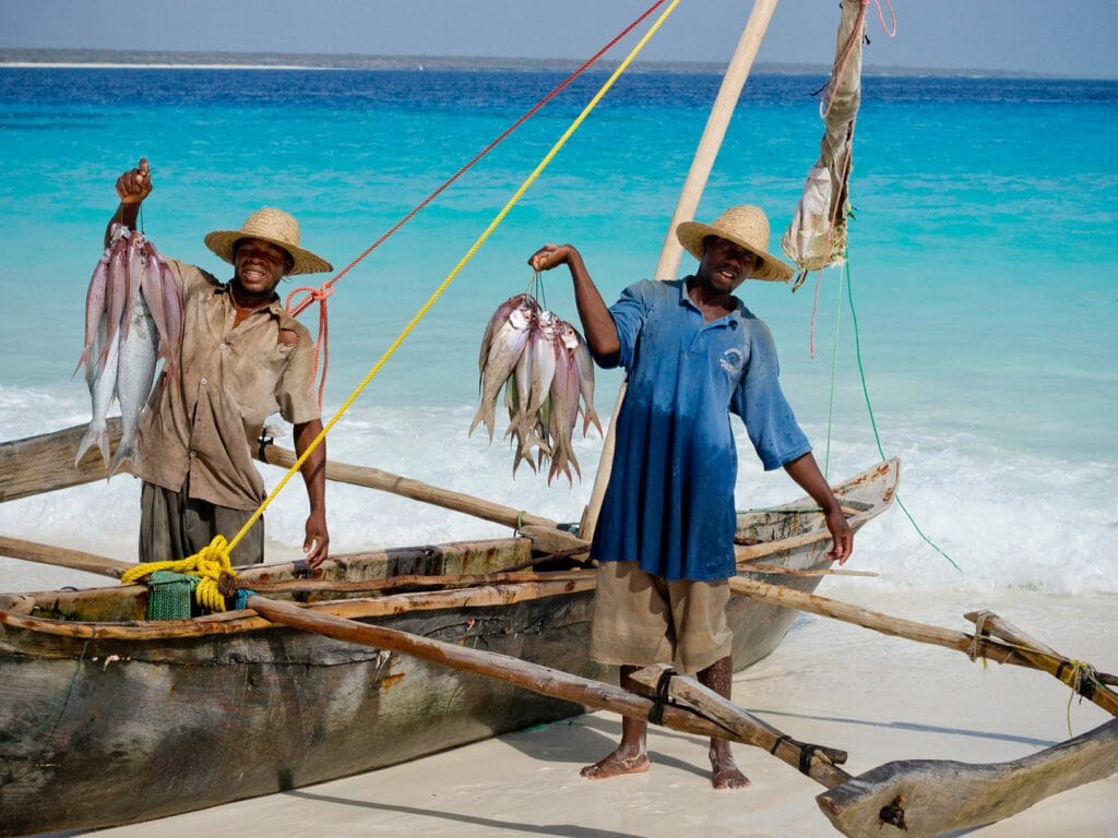 Fishermen, Mnemba Island, Tanzania