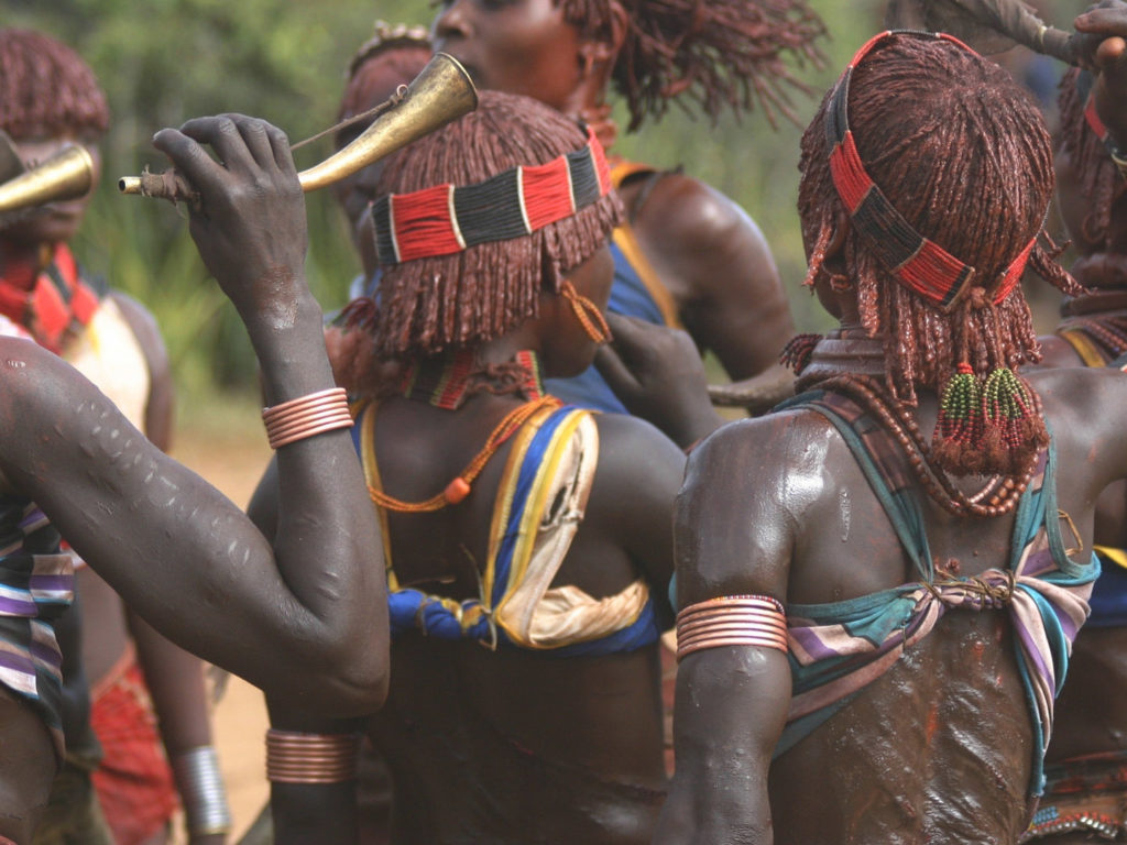 Hamer Tribe Dancing, Omo Valley, Ethiopia