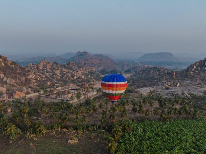 Hot air ballooning over Hampi, Evolve Back, India