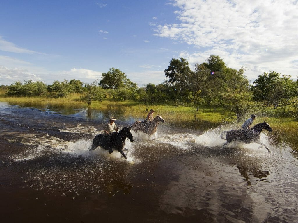 Horse Riding Activity, Motswiri Camp, Selinda Reserve, Botswana