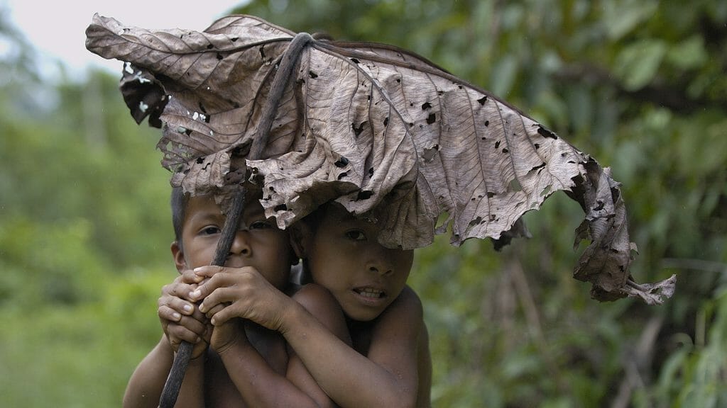 Huaorani Children, Amazon, Ecuador