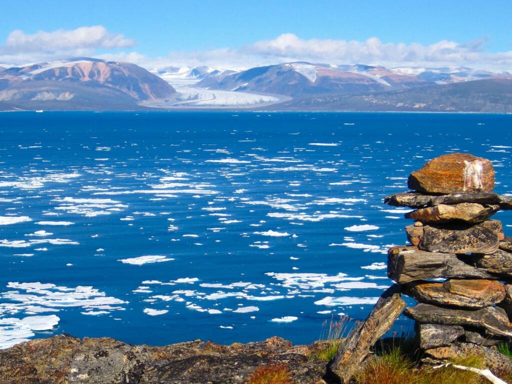 Inukshuk, Baffin Bay, Canadian Arctic