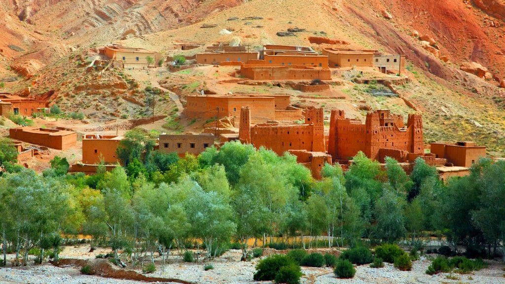 Kasbah village, Atlas Mountains, Morocco