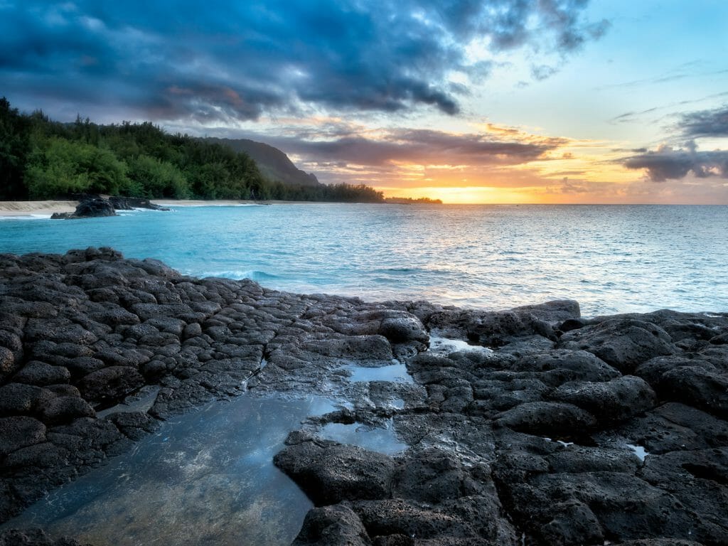Kauapea Beach, Kauai, Hawaii, USA