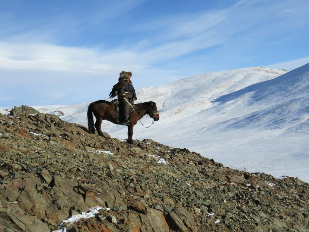 Kazakh Eagle Hunter, Altai Mountains, Mongolia, JW