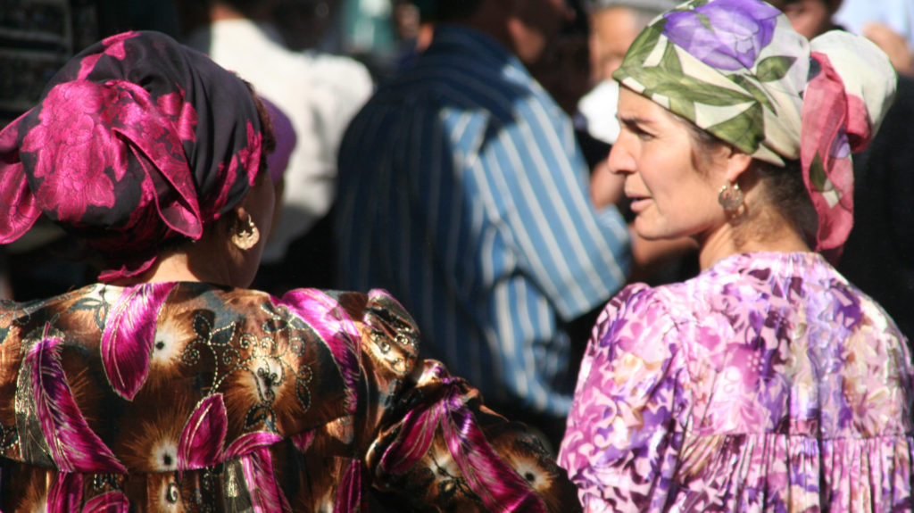 Ladies in bazaar, southern Tajikistan