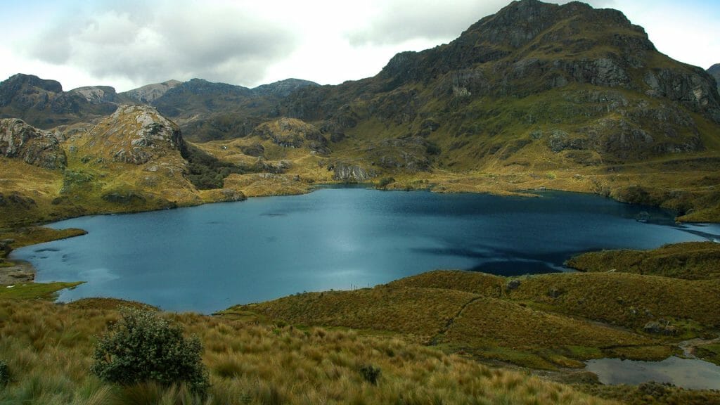 Lake and Mountains, Cajas National Park, Azuay, Ecuador