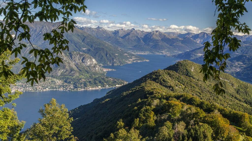 Lake Como from the Mountains above Bellagio, Italy