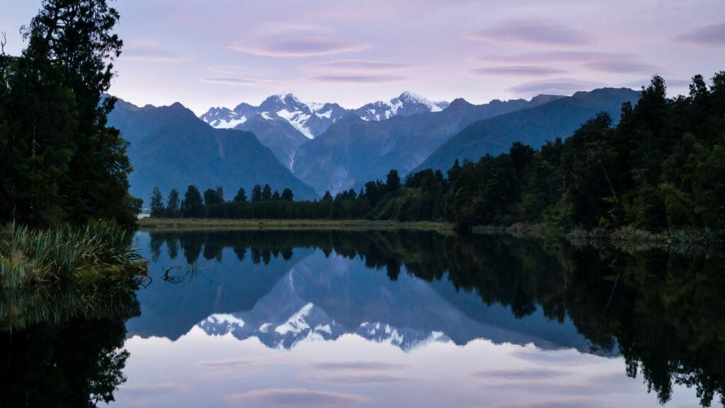 Lake Moeraki sunrise, New Zealand