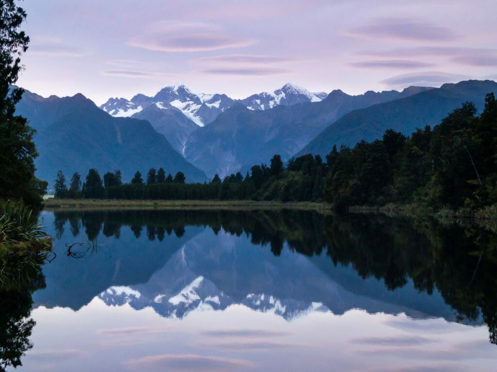 Lake Moeraki sunrise, New Zealand