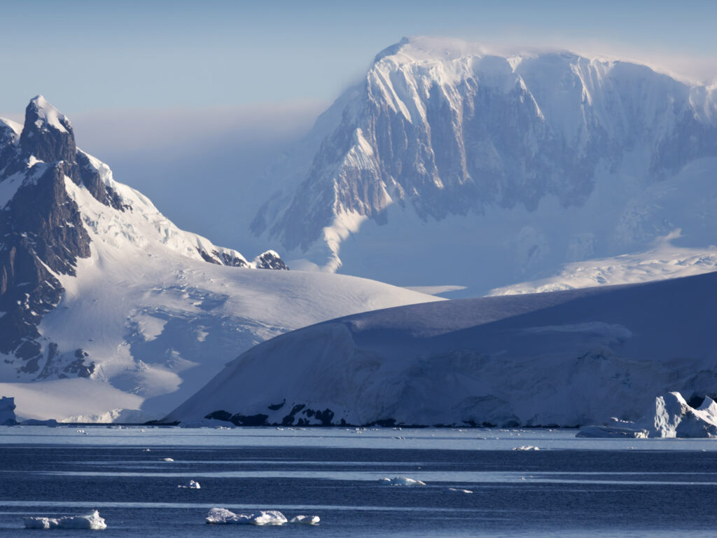 Landscape of Mountain Range, Antarctic Peninsula, Antarctica