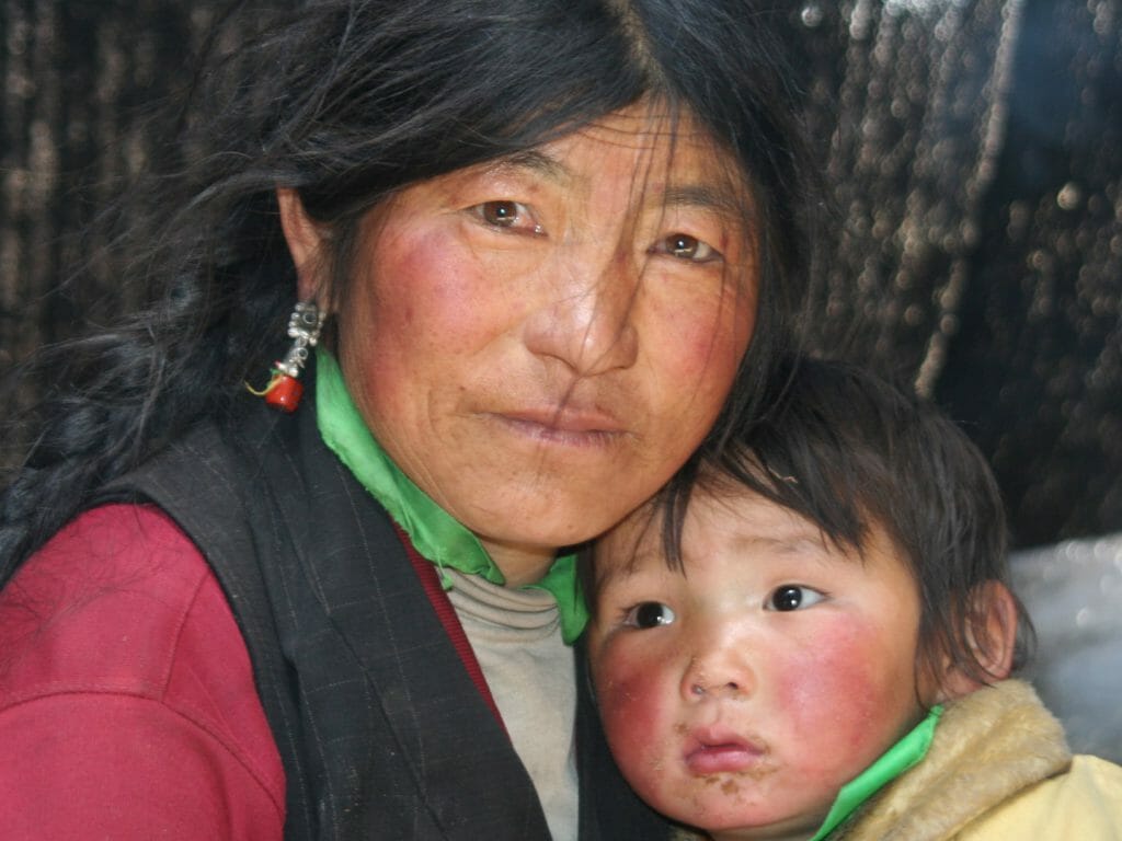 Local woman and child, Yunnan, China