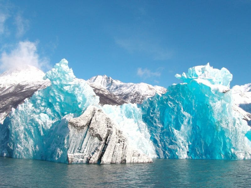 Galcier view from the water