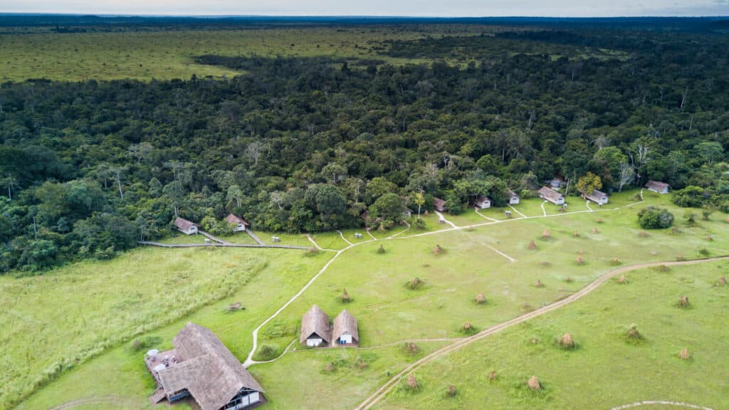 Mboko Camp, Aerial View, Republic of Congo