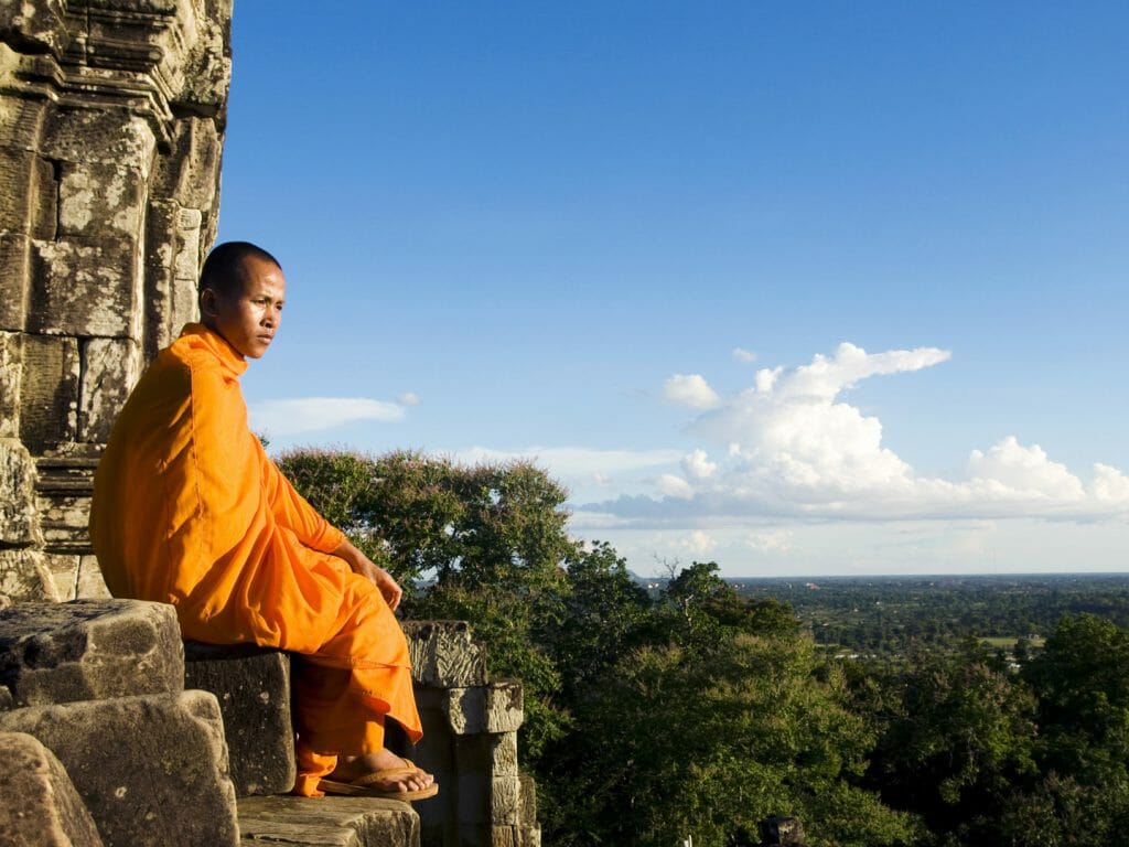 Monk, Angkor Wat, Cambodia
