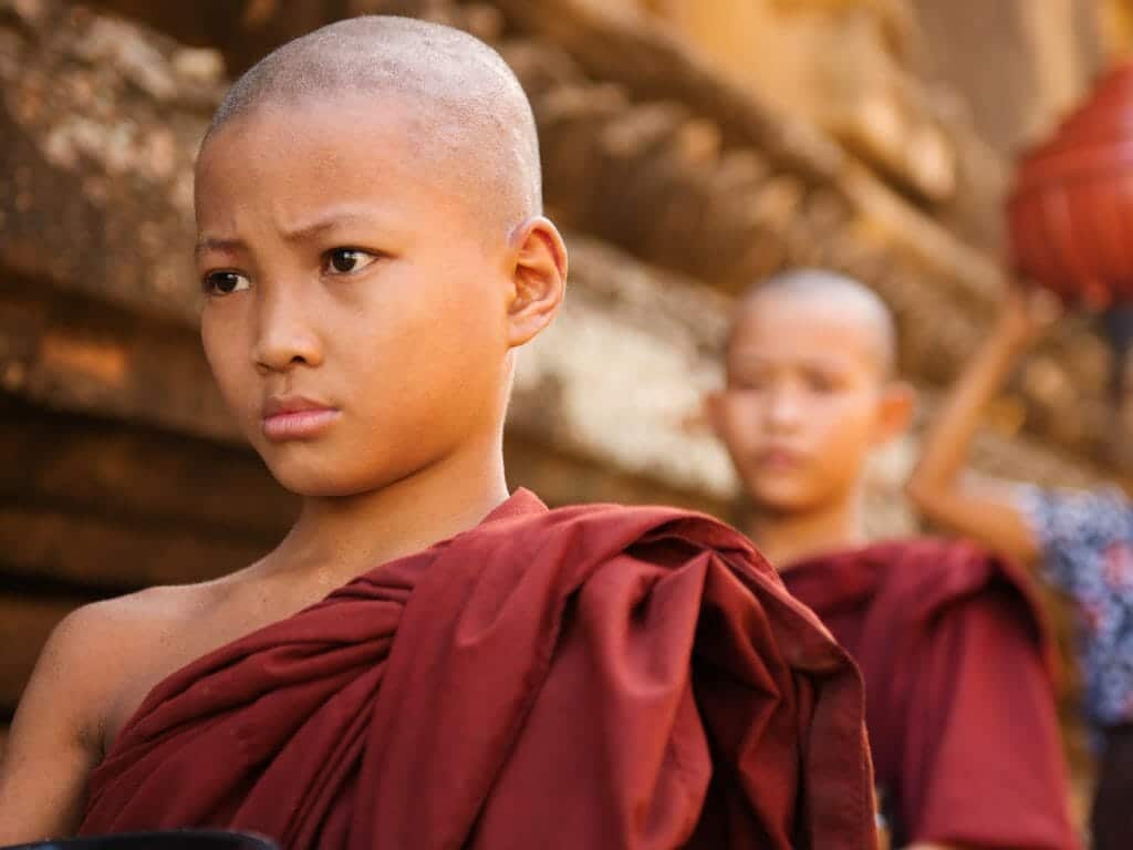 Monks with Alms, Myanmar