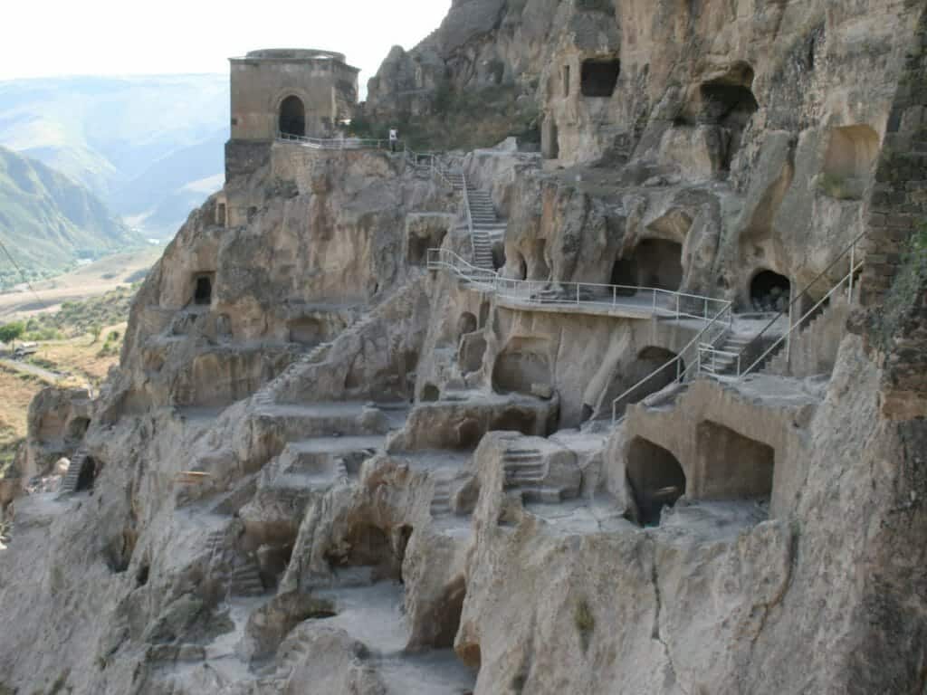 Mountains and caves, Vardzia, Samtskhe Javakheti, Georgia