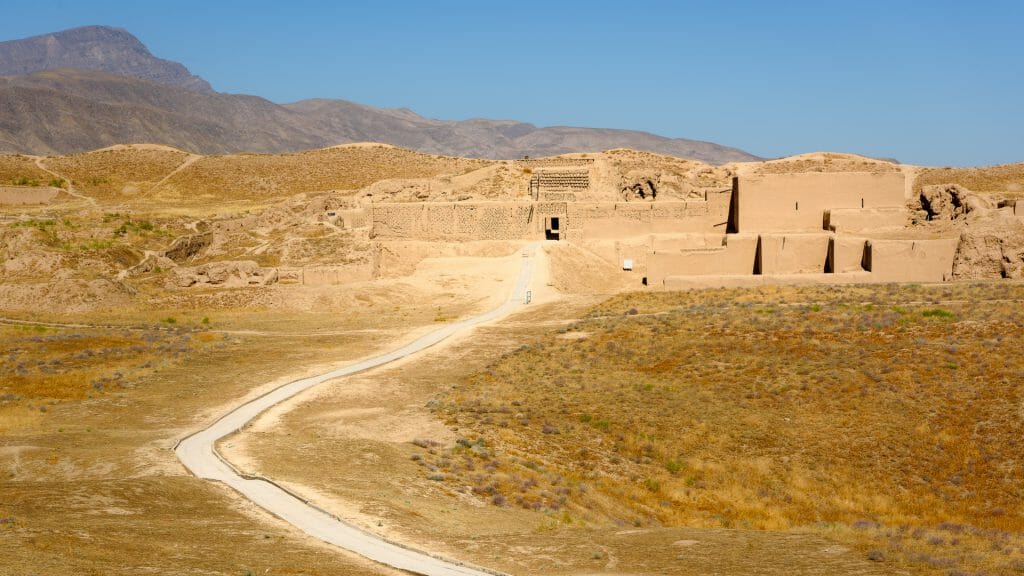 The site of Nisa in Turkmenistan