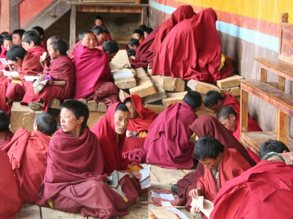 Novice Monks at Monastery, Yunnan, China