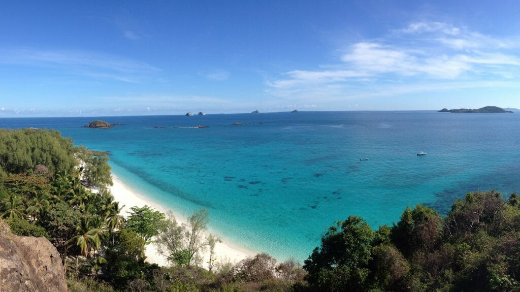 Panoramic View, Tsarabanjina, Nosy Be Archipelago, Madagascar