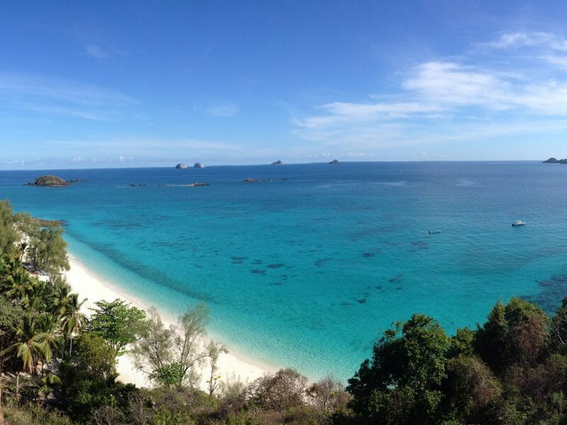 Panoramic View, Tsarabanjina, Nosy Be Archipelago, Madagascar